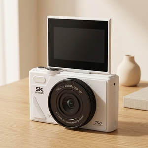 75MP 5K Ultra HD Vlog Digital Camera AF Autofocus 18X WiFi APP Control <b>Card</b> 3.0" Screen DC1807 18X Digital 1)5K Ultra HD Vi - Product Image 1