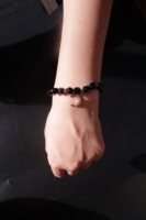 C&H Handgefertigtes Amethyst-Steinperlenarmband Seilarmband Naturstein-Kristallperlenarmband für Männer und Frauen