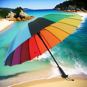 Vente en gros de parapluie de golf UV imperméable crème solaire Offre Spéciale pluie et soleil promotion cadeau publicitaire parapluie de golf avec logo - Product Image 1