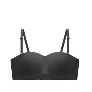 Thin <strong>French</strong> Beauty Back Underwear Women's <strong>Big</strong> <strong>Breast</strong> Show Small Lace Bra Set Summer Waistcoat Type Bra Wear - Product Image 4