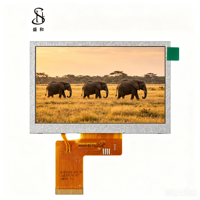 BOE 4,3 Zoll TFT IPS LCM Grafik-LCD-Bildschirm 480x272 Auflösung RGB 40PIN LVDS I2C LED-Hintergrundbeleuchtung 2000 Cd/m Helligkeit NV3047
