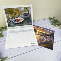 Calendrier mural suspendu personnalisé A4 A3 A2, impression de calendrier mural en spirale, 2026