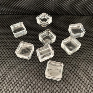 Base Cuadrada de Cristal Transparente de 25 mm para Esferas, Soporte para Esferas de Cristal, Decoración - Product Image 2