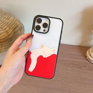 Fundas de teléfono Ins Lazy <span class=keywords><strong>Cat</strong></span> para iPhone 17promax Funda de teléfono de diseño personalizado para iPhone 16 15Pro Max - Product Image 6
