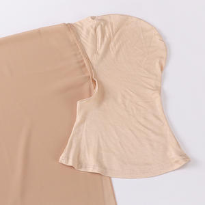 最新设计即时盖头忍者附加珍珠雪纺连帽头巾围巾方便穆斯林妇女 - Product Image 3