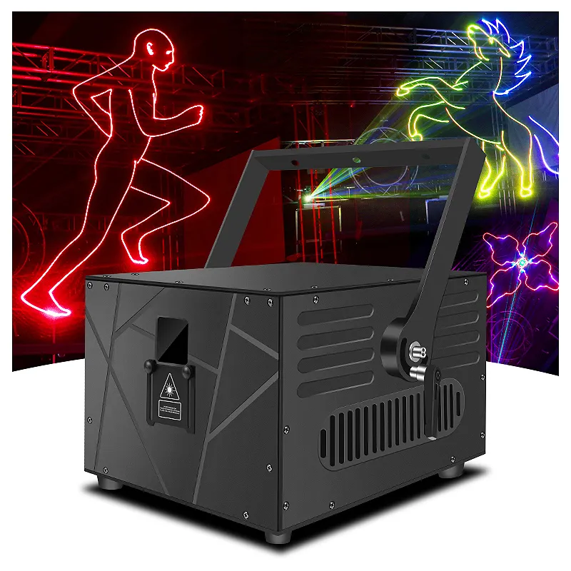 SHTX High Power 15W stage lights laser 10 Watts scanner rgb laser lines beam projector for Club DJ Bar Wedding 20w lazer light