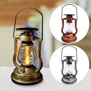 Nieuwe Collectie Retro Olie Lamp Metalen Knipperlicht Solar Paard Lamp Vintage Traditionele Lantaarn Indoor En Outdoor Decor Paard Lamp