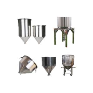 Machine de moulage par injection en acier inoxydable seau de stockage pâte liquide cylindre sécheur trémie - Product Image 6