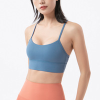 2024 nouveau nu Europe et amérique Fitness Sexy beau dos sport soutien-gorge gilet nu petite fronde Yoga soutien-gorge