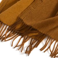 Écharpe-châle en pure laine 100 % premium 180*30cm pour femme, couleur unie, chaude et épaisse, foulard de tête, cape, vêtement d'extérieur – Vente en gros