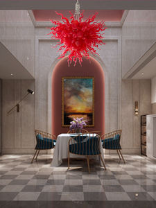 <span class=keywords><strong>Lampadario</strong></span> di lusso luce rossa per la casa <span class=keywords><strong>lampadario</strong></span> luci a soffitto vetro Murano <span class=keywords><strong>lampadario</strong></span> per soggiorno - Product Image 3