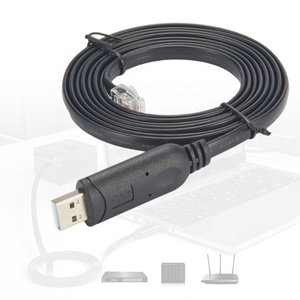 1.5m phẳng FTDI FT232RL USB để RJ9 <span class=keywords><strong>RJ11</strong></span> RJ12 RS485 <span class=keywords><strong>RS232</strong></span> nối tiếp chuyển đổi giao diện điều khiển cáp để gỡ lỗi thông tin liên lạc - Product Image 4
