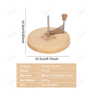 Bigoudi à <span class=keywords><strong>fromage</strong></span> en bois idéal <span class=keywords><strong>pour</strong></span> la meule à <span class=keywords><strong>fromage</strong></span> ou le chocolat Déchiqueteur antirouille multifonctionnel Bigoudi à <span class=keywords><strong>fromage</strong></span> <span class=keywords><strong>Girolle</strong></span> avec poignée - Product Image 5