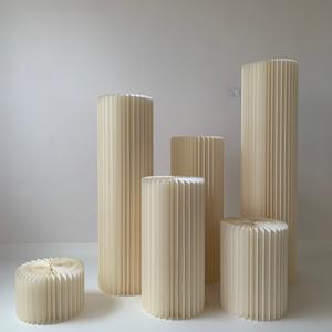 Q-131 gros papier nid d'abeille <span class=keywords><strong>Origami</strong></span> pliant colonne romaine Guide routier pour table à dessert bébé fiançailles fête mariage - Product Image 5