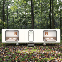 Moderne Exquis 5m Espace Économique Luxe Extérieur Résidence Préfabriquée en Acier Petite Maison Mobile Cuisine Style Capsule Conteneur