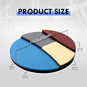 4 loại đàn hồi 12 "trống thực hành <span class=keywords><strong>pad</strong></span>, im lặng thực hành trống <span class=keywords><strong>Pad</strong></span> và thực hành di động <span class=keywords><strong>Pad</strong></span> cho tay trống - Product Image 3