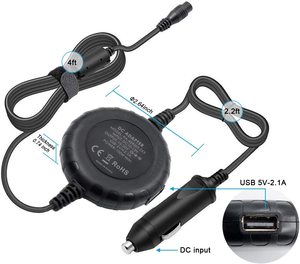 100 wát Car Charger <span class=keywords><strong>Mini</strong></span> Slim Xe thiết bị điện tử phụ kiện máy tính xách tay USB phổ máy tính xách tay Car Charger đối với Asus/Acer/<span class=keywords><strong>DELL</strong></span>/HP/Samsung - Product Image 2
