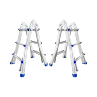 Échelle d'isolation moderne en aluminium petite serrure manuelle géante pliable extensible pour la maison et l'hôtel pour le grenier et le jardin.