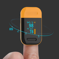 Oxymètre de pouls portable numérique OLED médical électrique Yonker Healthcare avec mesure du taux d'oxygène (SpO2) et de la fréquence cardiaque, certifié CE, 2 piles AAA