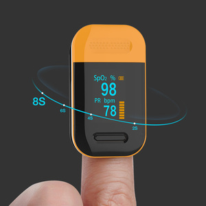 Oxymètre de pouls portable numérique OLED médical électrique Yonker Healthcare avec mesure du taux d'oxygène (SpO2) et de la fréquence cardiaque, certifié CE, 2 piles AAA - Product Image 4