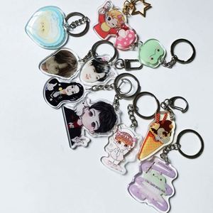 Llavero de acrílico transparente personalizado con dije impreso por una o dos caras de ídolos japoneses - Product Image 6