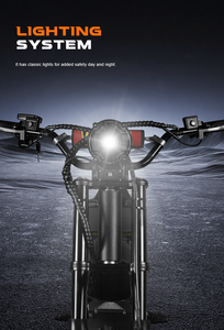 Motocicleta Eléctrica Todoterreno, Batería <span class=keywords><strong>de</strong></span> Litio <span class=keywords><strong>de</strong></span> 48V, Motor <span class=keywords><strong>de</strong></span> 1500W, 60KM/<span class=keywords><strong>H</strong></span>, 60 °   Climbing, Marco Negro FOB Ningbo - Product Image 3