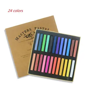 Crayons à colorier, 24 couleurs, dessin artistique Pastel, doux, pour étudiants, papeterie de couleur, fournitures artistiques