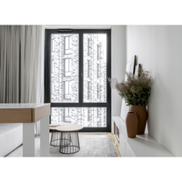 Ventanas Abatibles de Aluminio Estilo Europeo con Malla Mosquitera para Casas, Ventana Abatible de Vidrio de Vista Completa para Sala de Estar, NFRC