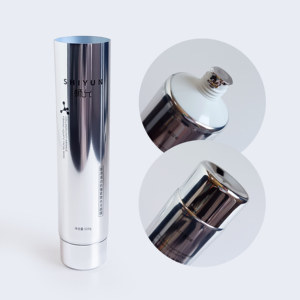 कस्टम 120ml चांदी एल्यूमीनियम खाली निचोड़ने ट्यूब लोशन चेहरे के मास्क क्रीम क्लीनज़र अन्य - Product Image 5