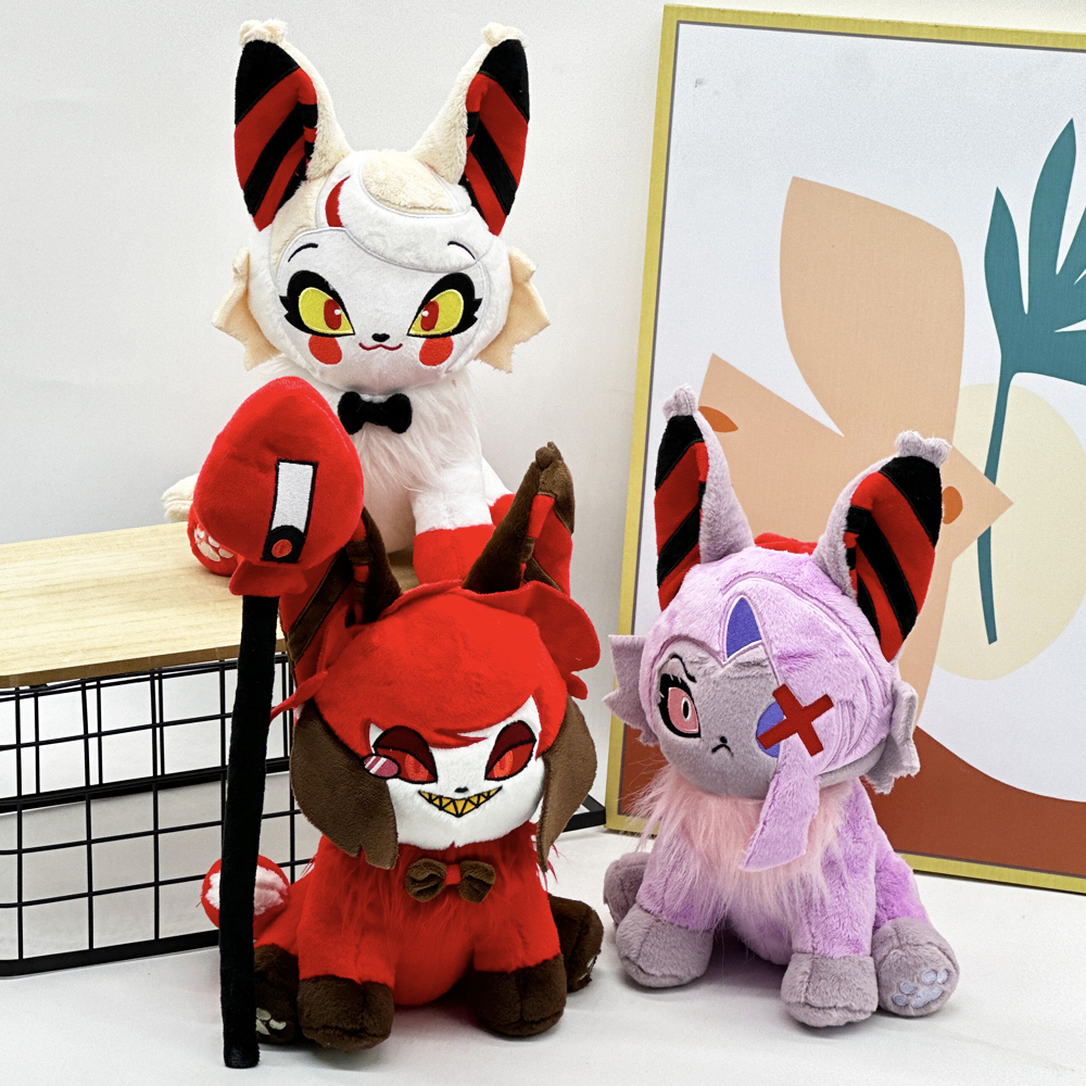 Wholesale Hazbin Hotel Alastor Plush Toy - Soft 30cm Stuffed Cat