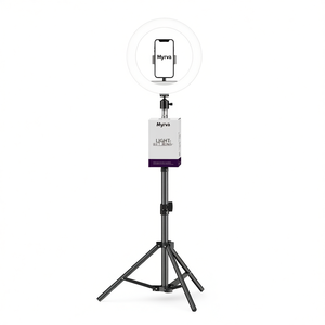 Anneau lumineux Myrva 10 pouces avec contrôle par application, température de couleur réglable, support de téléphone, éclairage photo - Product Image 1