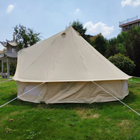 Yurt mongol moderne de luxe sauvage, imperméable quatre saisons 3000 mm+, tente cloche simple couche pour camping et mariage, en toile de coton Oxford
