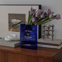 Vases en acrylique cristal de luxe nordique pour centre de table de mariage, vase à fleurs en lucite moderne et unique