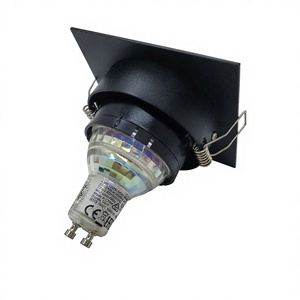 Support de Module LED Encastré pour Plafonnier, Cadre de Luminaire <span class=keywords><strong>GU10</strong></span> MR16 en Aluminium, Fer et Plastique, Rond ou Carré pour Bureau - Product Image 5