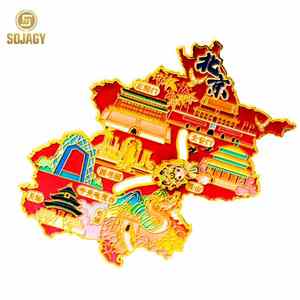 แม่เหล็กติดตู้เย็นแบบเคลือบอ่อนทำจากโลหะผสมสังกะสี ลายภาพ<span class=keywords><strong>วาด</strong></span>ทิวทัศน์เมือง พร้อมแรงแม่เหล็กสูง เหมาะสำหรับเป็นของที่ระลึกสำหรับนักท่องเที่ยว - Product Image 5