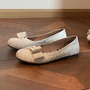 Zapatos Planos de Ballet con Lazo de Encaje Francés para Mujer, Nuevos, con Aumento de Altura, Casuales, de Suela Delgada, Punta Cerrada, Ligeros e Impermeables - Product Image 5