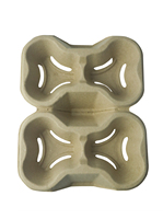 Support de tasses jetable déchirable pour 4 tasses, plateau de transport pour café et boissons à emporter, diamètre 80/90mm, lot de 300 supports de tasses