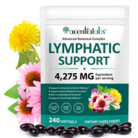 Acentiallabs 240 gélules Complexe botanique avancé Drainage lymphatique Capsule pour favoriser le bien-être lymphatique