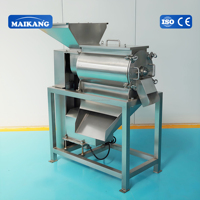 Multifunctionele fruitontpitter en -pulpmachine, roestvrijstalen separatie-apparatuur voor steenvruchten, abrikozen en perziken