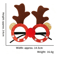 Lunettes décoratives Ours et Mini Sapin de Noël, Accessoire photo mignon pour le dîner de Noël en famille, Déguisement de fêtes et cadeaux pour enfants