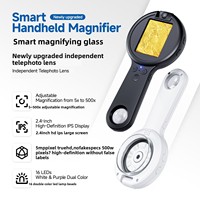 Mini Pocket Digital LED Microscope Portable Handheld USB 500X Magnifying Glass 16LED Acrylic Lens Jewelers' Loupe Model V5