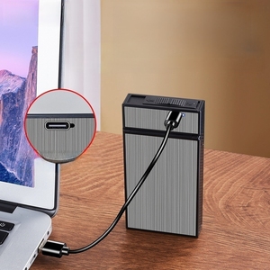 <span class=keywords><strong>2025</strong></span> Slim Xách Tay Có Thể Sạc Lại Windproof & Không Thấm Nước Nhẹ Hơn Cho Phụ Nữ 20-Pack Tích Hợp Trường Hợp Tùy Chỉnh Laser Khắc Thuốc Lá - Product Image 6