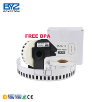 Étiquettes d'expédition Boyeezon, papier thermique DK2210 compatible avec les imprimantes d'étiquettes Brother QL, étiquettes thermiques continues DK 22210