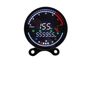 मोटरसाइकिल डिजिटल एलसीडी मीटर ऑटो डिमिंग वर्चुअल पॉइंटर वाटरप्रूफ स्पीडोमीटर, रेट्रो क्रूजर होंडा c50 <span class=keywords><strong>c70</strong></span> - Product Image 4