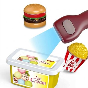 Ensemble de jeu pour restaurant de restauration rapide pour <span class=keywords><strong>enfants</strong></span> : mini-<span class=keywords><strong>caisse</strong></span> <span class=keywords><strong>enregistreuse</strong></span> avec jouets en forme de hamburger, frites, poulet et crème glacée - Product Image 6