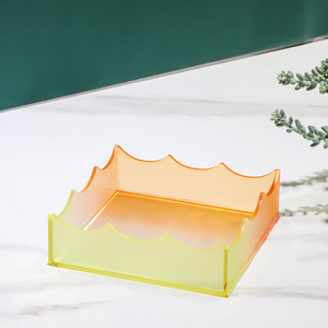 Custom misto di colore cancelleria acrilico penna vaso per ufficio scuola di trucco pennello di stoccaggio per uso domestico - Product Image 6