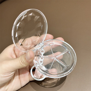 Biểu Tượng Tùy Chỉnh Mỹ Phẩm Nhỏ Gọn Rỗng Rõ Ràng Eyeshadow Palette OEM Mỹ Phẩm Bao Bì Đặc Biệt Sóng Hình Bóng Mắt Hộp - Product Image 2