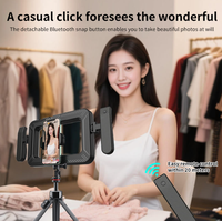K03 Anneau lumineux LED portable pour cage à lapin, température de couleur réglable, éclairage pour selfies et vlogs pour téléphones mobiles