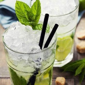 500 chiếc ống hút PLA dùng một lần màu đen, dài 5.12 inch, thẳng, phẳng, đường kính 0.16 inch, dùng cho nhà bếp, quán bar, tiệc tùng, đồ uống, sữa, nước ngọt, rượu whisky - Product Image 4