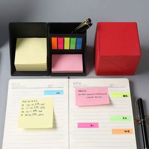 Multifunctional 3D Square <b>Box</b> Sticky Notes Set Cute Self-Adhesive PET with Bright Colors Paper Memo Pad Back-to-School Essential - Product Image 2